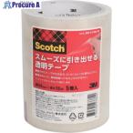 3M スコッチ(R) スムーズに引き出せる透明テープ 24mm x 35m  ▼686-4116 600-3-2435-5P  1パック