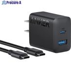 Anker USB充電器 Charger (20W、 2-Port) with USB-C ＆ USB-C ケーブル ブラック  ▼688-6259 B2348N11  1台