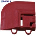 コンドル エバック 屋外用マット ブラシハードマット コーナー 赤  ■▼736-5128 F-114-FC-R  1個
