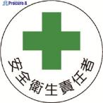 ユニット ヘルメット用安全管理関係ステッカー 安全衛生責任者 PPステッカー 35×35 2枚組  ▼739-2796 370-06  1組