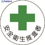 ユニット ヘルメット用安全管理関係ステッカー 安全衛生推進者 PPステッカー 35×35 2枚組  ▼739-2834 370-10  1組