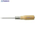 アネックス 木柄貫通ドライバー ＋1×75  ▼774-3301 750-1-75  1個