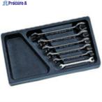 nepros 両口スパナセット(6本組) セット内容5.5×7、8×10、10×12、11×13、12×14、14×17インチ  ▼807-0599 NTS206  1S