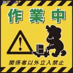 緑十字 吊り下げ標識用シート 作業中・関係者以外立入禁止 TS-12 430×430mm コート紙  ▼814-9257 100012  1枚