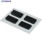 光 波ゴムクッション黒3×10×20mm  ▼820-1731 KWR12-1  1パック