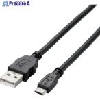 ELECOM 2A対応USB(A-microB)ケーブル 0.8m ブラック  ■▼835-5942 TB-AMB2A08BK  1本
