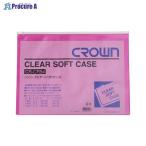 クラウン クリヤーソフトケース B4 赤 CR-CFB4-R ▼6219 クラウン ●a559
