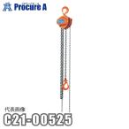 象印 C21型チェーンブロック0.5t・2.5m C21-00525 象印チェンブロック(株) ●YA509