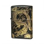 ショッピングzippo ZIPPO 二面龍 黒金