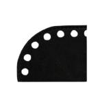 INAZUMA イナズマ 太糸用編み底 (約)21×8cm・穴φ6mm (11)黒 KBS-2108L 爆買