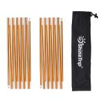 Azarxis テントポール アルミポール 軽量 交換用 ポール テント フレーム 耐食性 キャンプ 設営用 アウトドア 2本セット