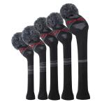 ゴルフ ヘッドカバー セット、5つの、ドライバーウッド（460 cc）1フェアウェイWood 2とハイブリッド（UT）2 二重層糸編みスタイル