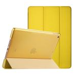 ProCase iPad 9/8/7 кейс (2021 2020 2019) половина прозрачный задний покрытие Smart покрытие легкий три складывать подставка iPad