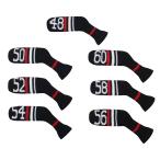 Scott Edward вязаный Wedge Golf железный крышка головки цилиндров 7PCS Club протектор 48,50,52,54,56,58,60 раз Scott Ed wa
