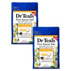 Dr Teal's( зеленовато-голубой z)epsom соль ромашка Magne sium. масло 1.36kg×2 шт средство для ванн соль для ванны большая вместимость 