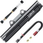 Tiakia велосипед воздушный насос . ослабленное крепление .. переносной насос "floor pump" портативный ./ Британия / рис тип клапан(лампа) соответствует высокого давления 260PSI aluminium сплав производства долговечность высота ko
