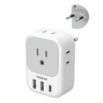 TESSAN переходник C модель путешествие за границу для изменение контейнер конверсионный адаптор розетка изменение 4 шт AC разница включено .2USB-A.USB-C порт имеется Корея /ita