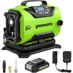 Greenworks( зеленый Works ) 24V портативный воздушный компрессор мобильный тип беспроводной компрессор адаптер воздушный насос электрический максимальный 160PS