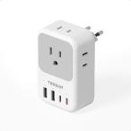  переходник C модель путешествие за границу для Корея переходник TESSAN USB-C имеется 4 шт AC разница включено .2 шт Type-A 2 шт Type-C Италия spec i