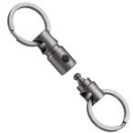 [KeyUnity] KA24 titanium обе край поворотный коннектор кольцо для ключей разделение тип кольцо для ключей хаки - сопутствующие предметы 360 раз вращение титановый машина брелок для ключа me