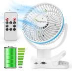 卓上扇風機【2025年新機型 極静音&夜灯機能】360度自動首振り クリップ扇風機 壁掛け 吊り下げ usb扇風機 小型 ミニ 循環ファン 超強風 風