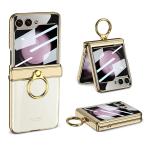 Galaxy Z Flip5 прозрачный чехол шарнир защита Samsung Galaxy Zf "губа" 5 для покрытие кольцо имеется подставка функция Uovon