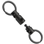 [KeyUnity] KA24BK titanium кольцо для ключей коннектор 360 раз вращение титановый разделение возможность кольцо для ключей машина брелок для ключа мужской "умный" ключ .