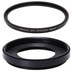 NinoLite 2 позиций комплект :EW-43 линзы капот &amp; UV фильтр 43mm. комплект,EF-M22mm F2 STM объектив соответствует 