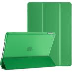 ProCase iPad 9/8/7 кейс (2021 2020 2019) половина прозрачный задний покрытие Smart покрытие легкий три складывать подставка iPad