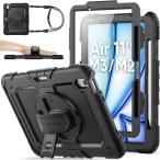 SEYMAC stock 2025 год /2024 год 11 дюймовый iPad Air(M3/M2) ударопрочный кейс защитная плёнка имеется авторучка место хранения 360° вращение Stan 