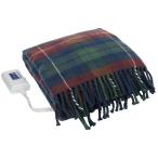 電響社(Denkyosha) ゼピール 電気ひざ掛け毛布 ダークレッド チェック柄 140×82cm 洗える毛布 ひざかけ ブランケット 大判 ダニ退