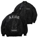 ショッピングガンダム コスパ 機動戦士Zガンダム 描き下ろし ウェイブライダー MA-1ジャケット BLACK