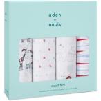 aden + anais(エイデンアンドアネイ) 【日本正規品】出産祝い ベビーギフト モスリンスワドルおくるみ 4枚セット mon Fleur AS