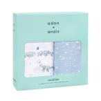 aden + anais(エイデンアンドアネイ) 【日本正規品】出産祝い ベビーギフト モスリンスワドルおくるみ 2枚セット Naturally AS