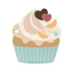  Rav мой liru зуб . поэтому 3 месяцев ~ силикон игрушка игрушка для укрепления зубов ........ зуб стебель BPA свободный празднование рождения LT-CC-BL( капкейк голубой )