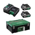 HiKOKI( высокий ko-ki) стартер комплект 2 2 порт зарядное устройство 10.8V. батарейка 2 шт система кейс 2 есть UC18YDML(2L)