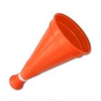 プロモ トップメガホン オレンジ 33cm 日本製[高校野球,甲子園,応援グッズ,メガフォン,体育祭,運動会,サッカー,インターハイ,プラスチックメガホン]