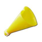 ハートメガホン・イエロー[ハート型,ハート,応援メガホン,応援グッズ,メガフォン,体育祭,運動会,文化祭,デコ,デコレーション]