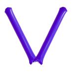 スティックバルーン 紫色 2本組 10セット チアスティック チアースティック 応援棒 バルーンシューター 応援グッズ 応援用品 鳴り物