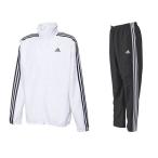 adidas（アディダス）  裏起毛 MUSTHAVES 3ストライプ ウインドブレーカー&amp;パンツ 上下セット ホワイト　【FYK45】【FYK46】　