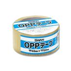スワン OPP テープ 1巻 透明 梱包 48×50 粘着テープ シモジマ SWAN