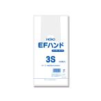 レジ袋/シモジマ 3S 乳白色 無地 100枚 HEIKO EFハンド
