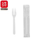 HEIKO 使い捨て カトラリー ヘイコー プラフォーク 11.4cm 透明 個包装 200本 テイクアウト 食べ歩き 衛生的 シモジマコード004513088
