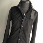 ショッピングウエスタン 2.2万 新品 L トルネードマート スエードタッチウエスタンシャツ 長袖 ブラック 送料無料 サンプル 402