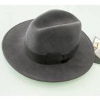 トルネードマート ワイドブリムフェルトハット 濃灰グレー イタリア製 TORNADOMART 新品
