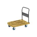 ショッピングTRUSCO トラスコ中山 TRUSCO 樹脂台車 カルティオビッグ 固定 900×600 オリーブ MPK900-OG