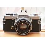 一眼レフカメラ 初心者 中古 一眼レフ フイルムカメラオリンパス OLYMPUS OM-1＋OM-SYSTEM F.ZUIKO AUTO-S 50mm F1.8レンズ付き 保証付 送料無料
