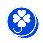  высота атмосферостойкий стикер . body инвалид опознавательный знак ( clover ) 100X100mm 2 листов комплект 