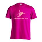  гандбол футболка одежда короткий рукав Handball is our Life Shute Silhouette дизайн 160 и меньше тренировка надеты ( Pro teji)