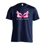  гандбол футболка одежда короткий рукав машина палец на ноге n способ Heart. HANDBALL LOVERS XS-XL тренировка надеты ( Pro teji)